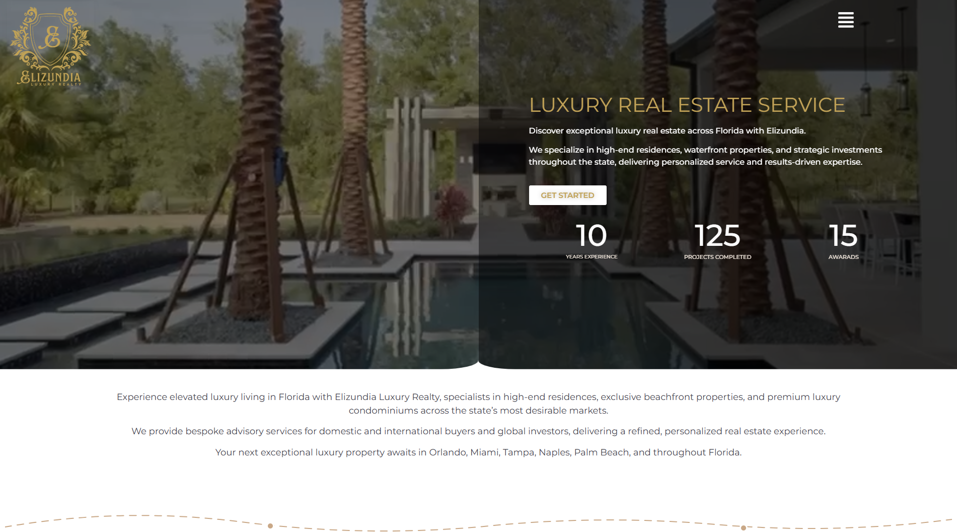 Sitio web de Elizundia Luxury Realty