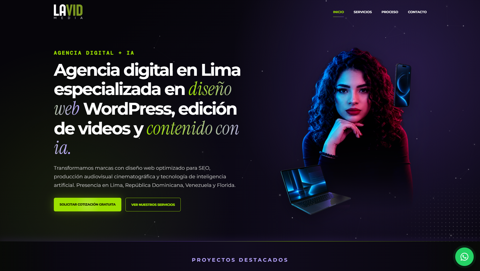 Sitio web de La Vid Media
